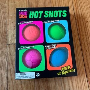 Needoh teenie hot shots-4pc NEW